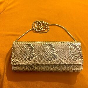 Vintage Snakeskin Clutch super clean by Elaine Shops 
Smoke free environment